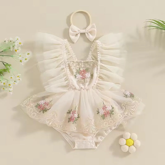 Classy & Soft Floral Princess Romper