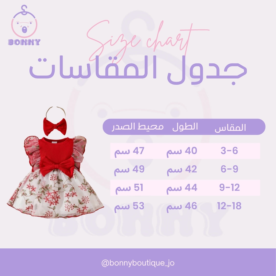 Royal Red Princess Bow Dress
