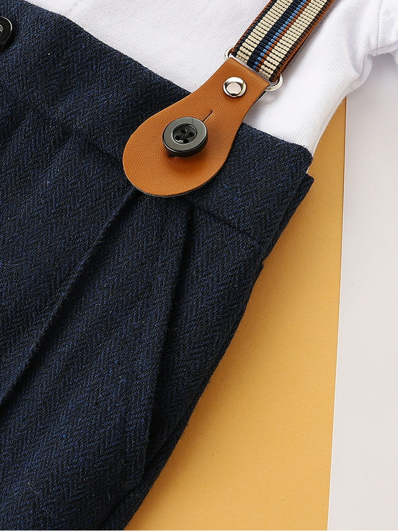 Classy Royal Navy Gentleman Romper Set