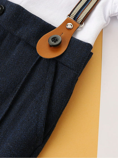 Classy Royal Navy Gentleman Romper Set