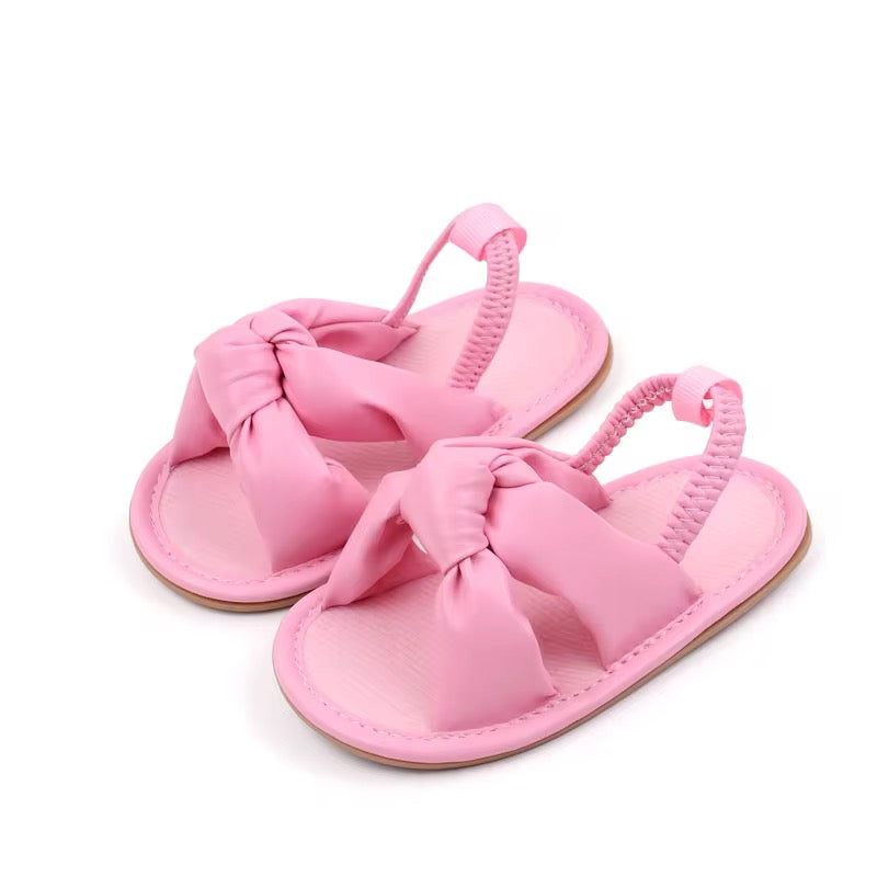 Pink Knot Strap Baby Sandals