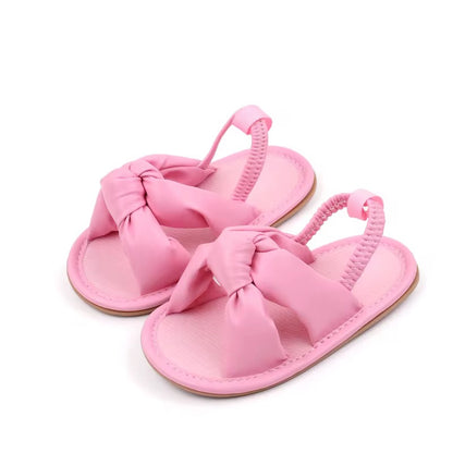 Pink Knot Strap Baby Sandals