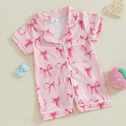 Elegant Pastel Bow Sleepsuit