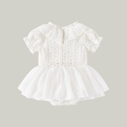 Elegant White Formal Baby Dress