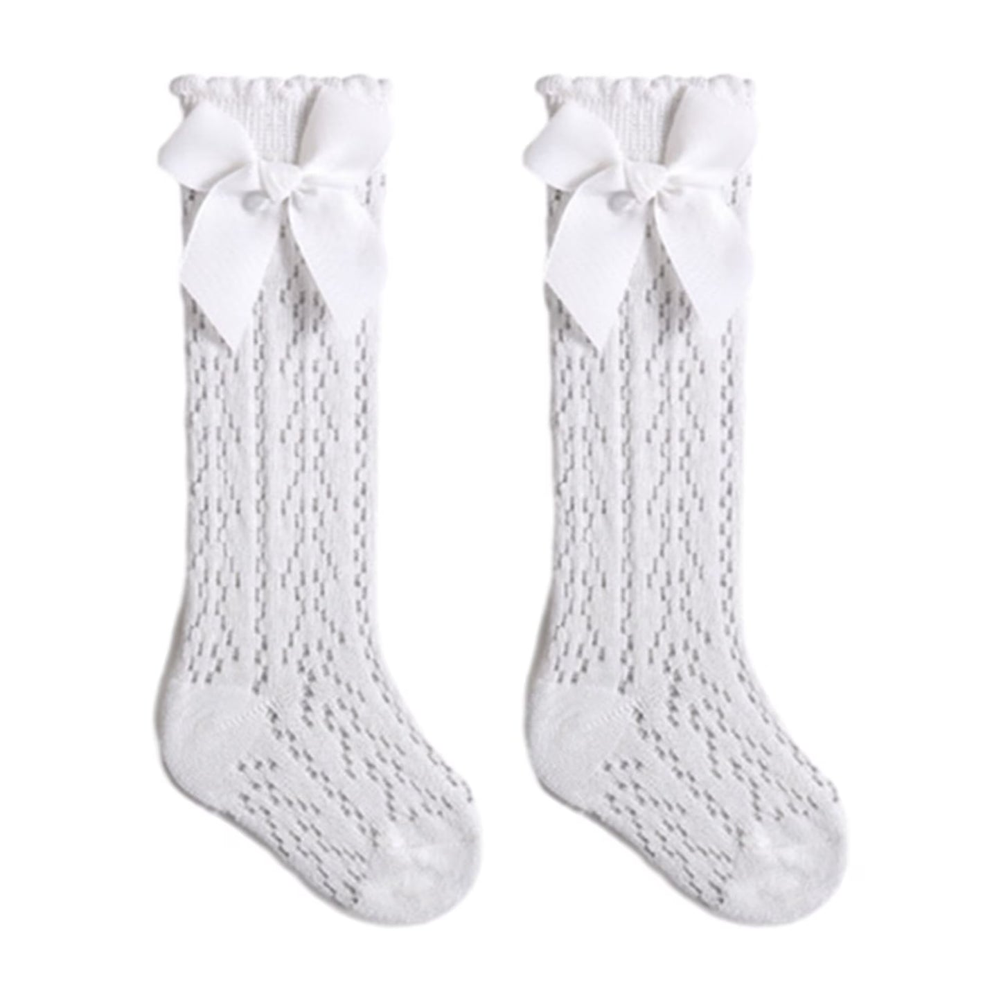 Princess Socks: Elevate Your Baby Girl's Style with Comfort and Elegance-White