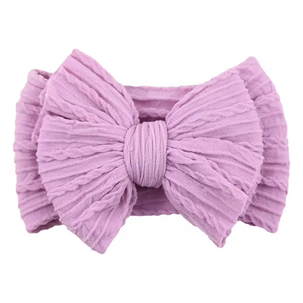Soft Ribbed Baby Headband – Soft Lavender