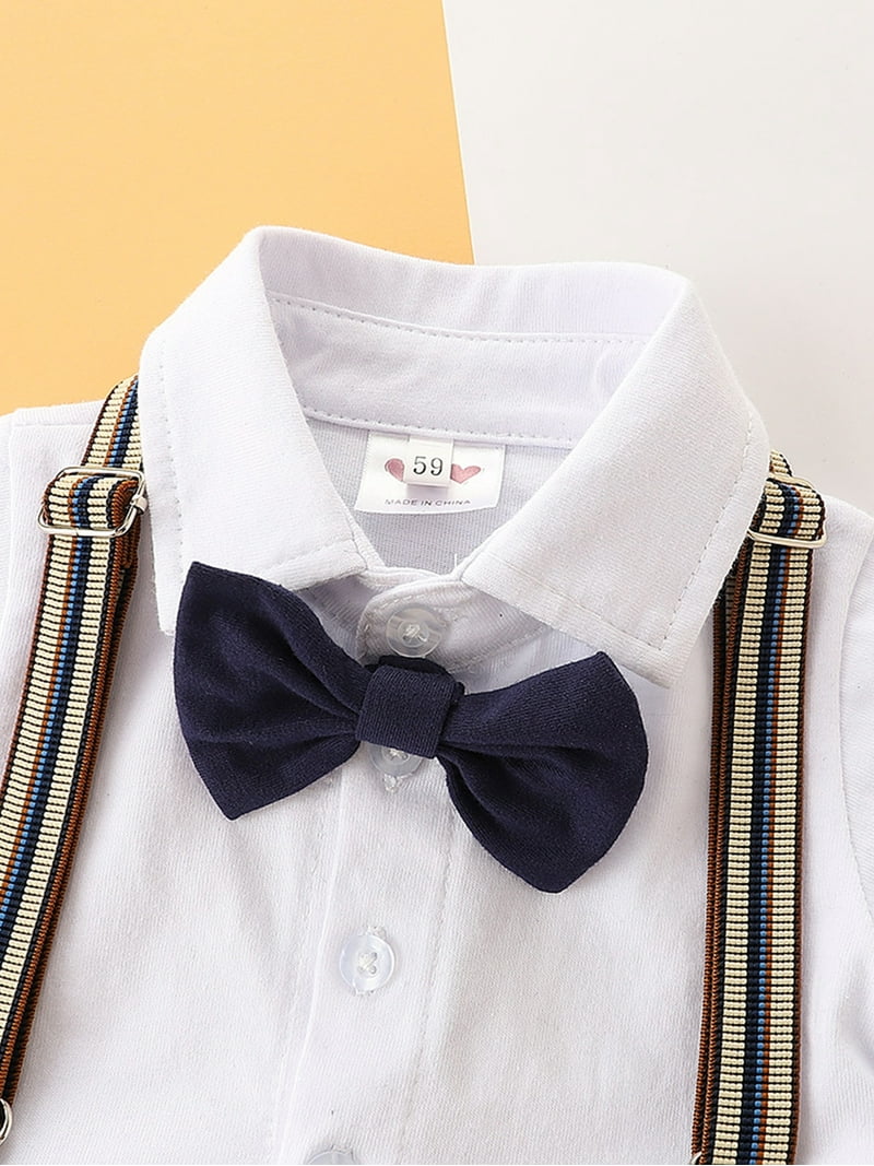 Classy Royal Navy Gentleman Romper Set