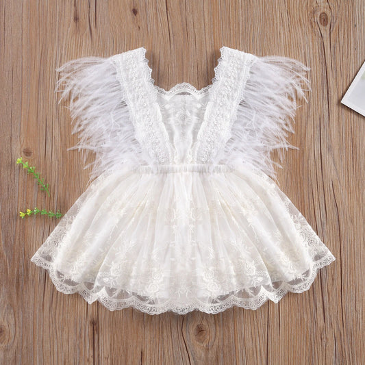 Soft White Swan Princess Dress