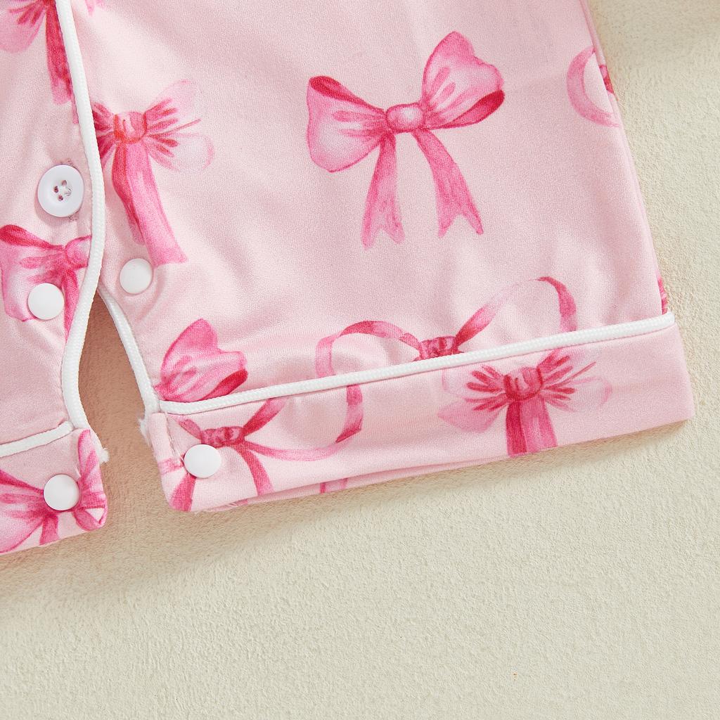 Elegant Pastel Bow Sleepsuit