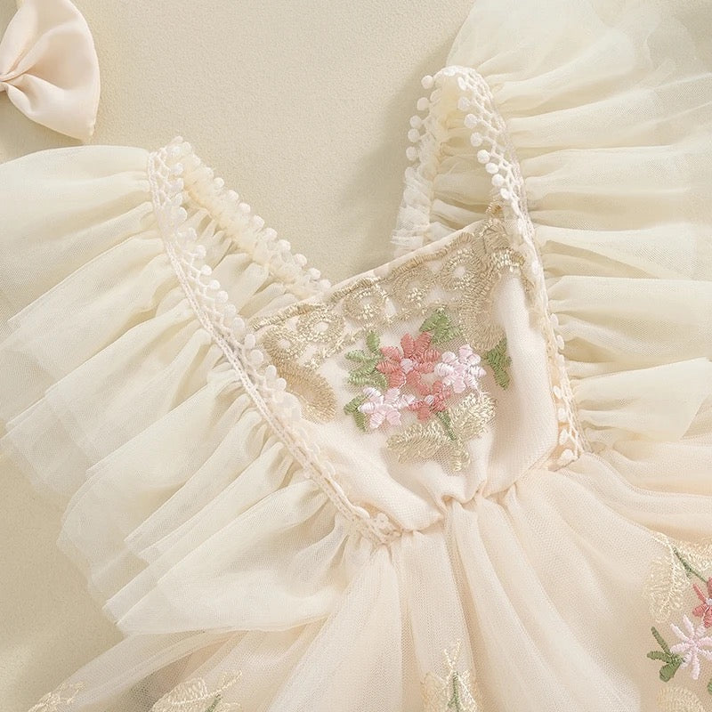 Classy & Soft Floral Princess Romper