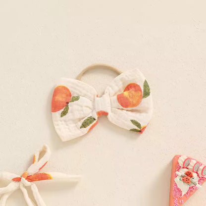 Elegant Apricot Soft Cotton Romper