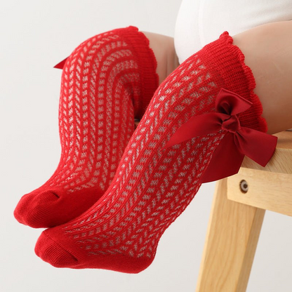 Princess Socks: Elevate Your Baby Girl's Style with Comfort and Elegance-Red