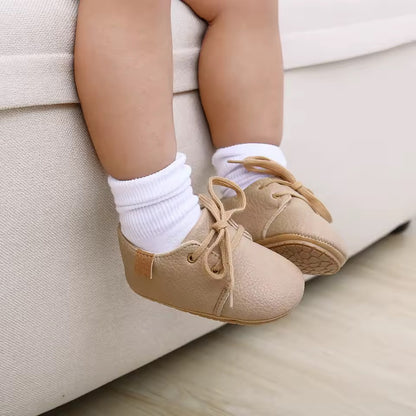 Beige Unisex Baby Boots - Soft & Casual Style