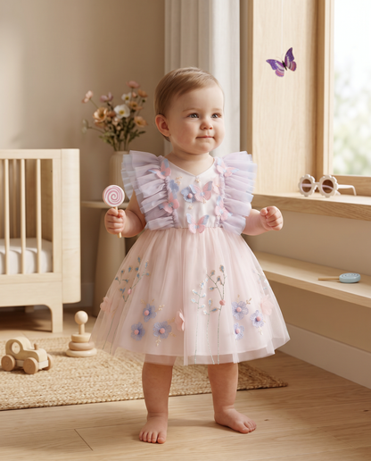 Dreamy Tulle Butterfly Princess Dress
