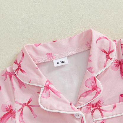 Elegant Pastel Bow Sleepsuit