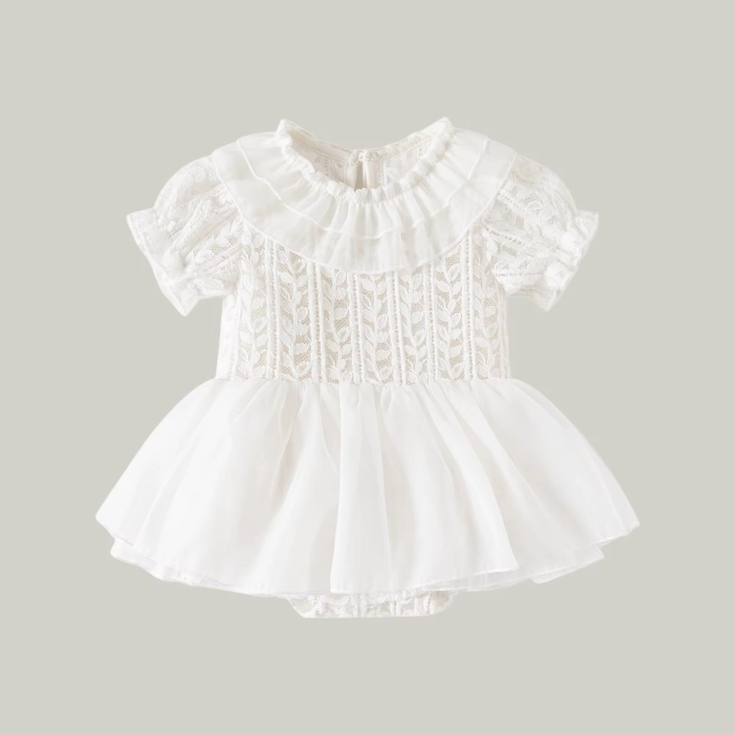 Elegant White Formal Baby Dress