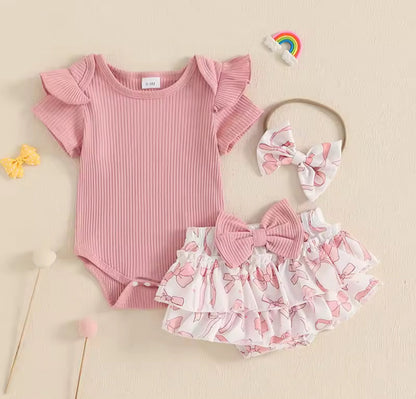 Cute & Cozy Ribbed Bow Skirt Outfit