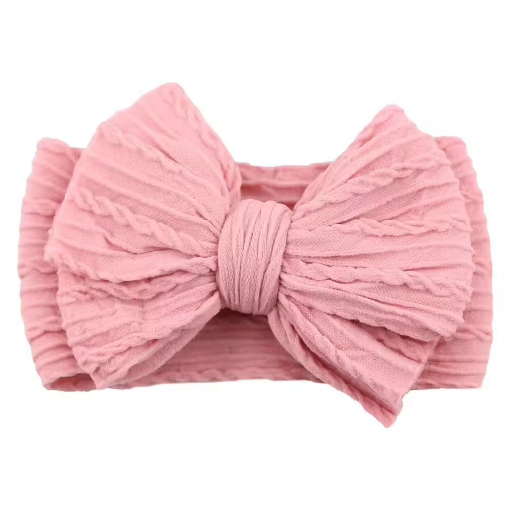 Soft Ribbed Baby Headband – Pink