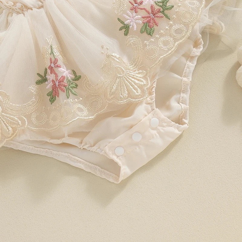 Classy & Soft Floral Princess Romper