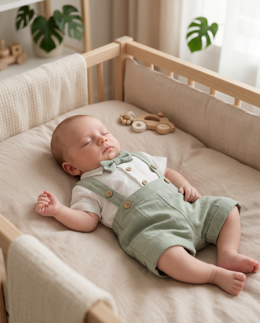 Elegant Pistachio Green Soft-Cotton 3-Piece Set