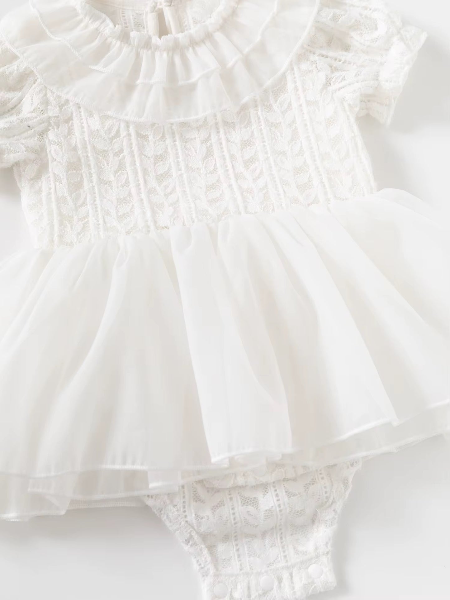 Elegant White Formal Baby Dress
