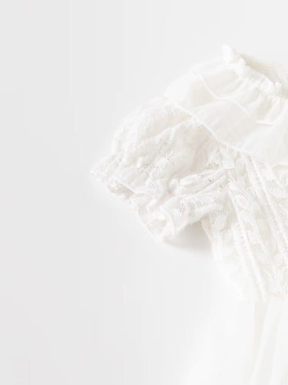 Elegant White Formal Baby Dress