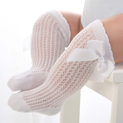 Princess Socks: Elevate Your Baby Girl's Style with Comfort and Elegance-White