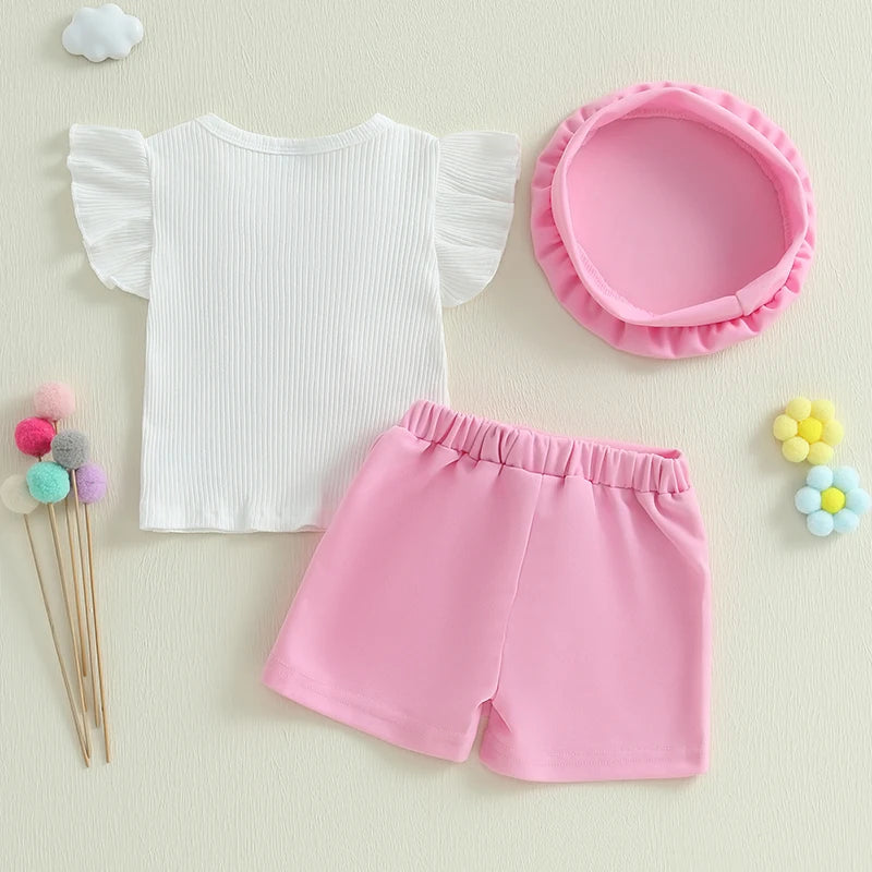 Classy Pink Pearl-Vibe Skort Set