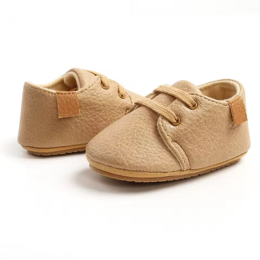 Beige Unisex Baby Boots - Soft & Casual Style