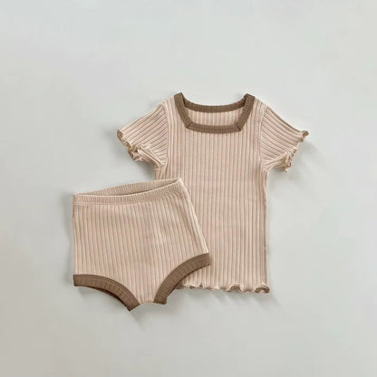 Trendy Apricot 3-Piece Casual Summer Set