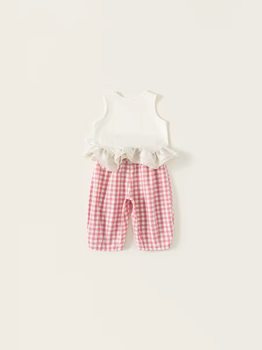 Cute Cartoon 'Summer Fun' 2-Piece Set
