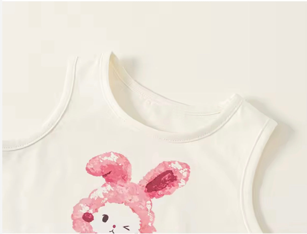 Cute Cartoon 'Summer Fun' 2-Piece Set