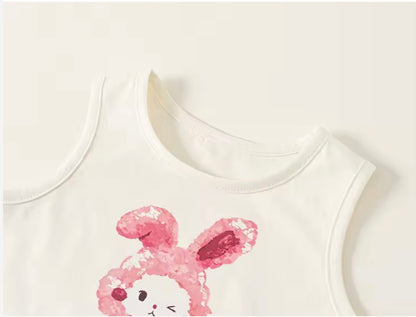 Cute Cartoon 'Summer Fun' 2-Piece Set