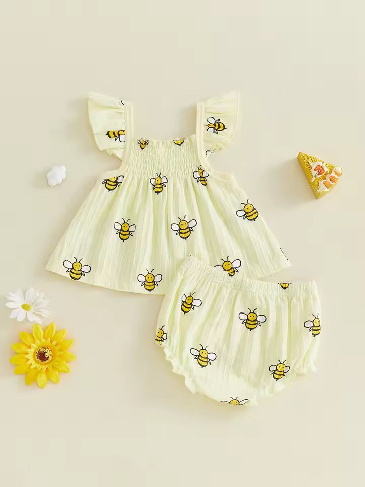Yellow Honeybee 2-Piece Set