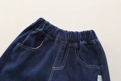 Boys 3-Piece Denim & Striped Outfit