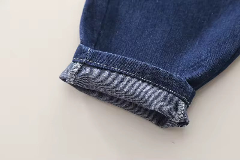 Boys 3-Piece Denim & Striped Outfit
