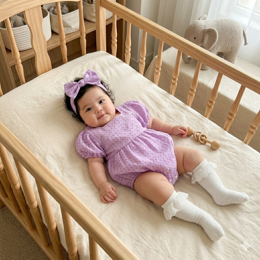Purple Plaid Summer Romper