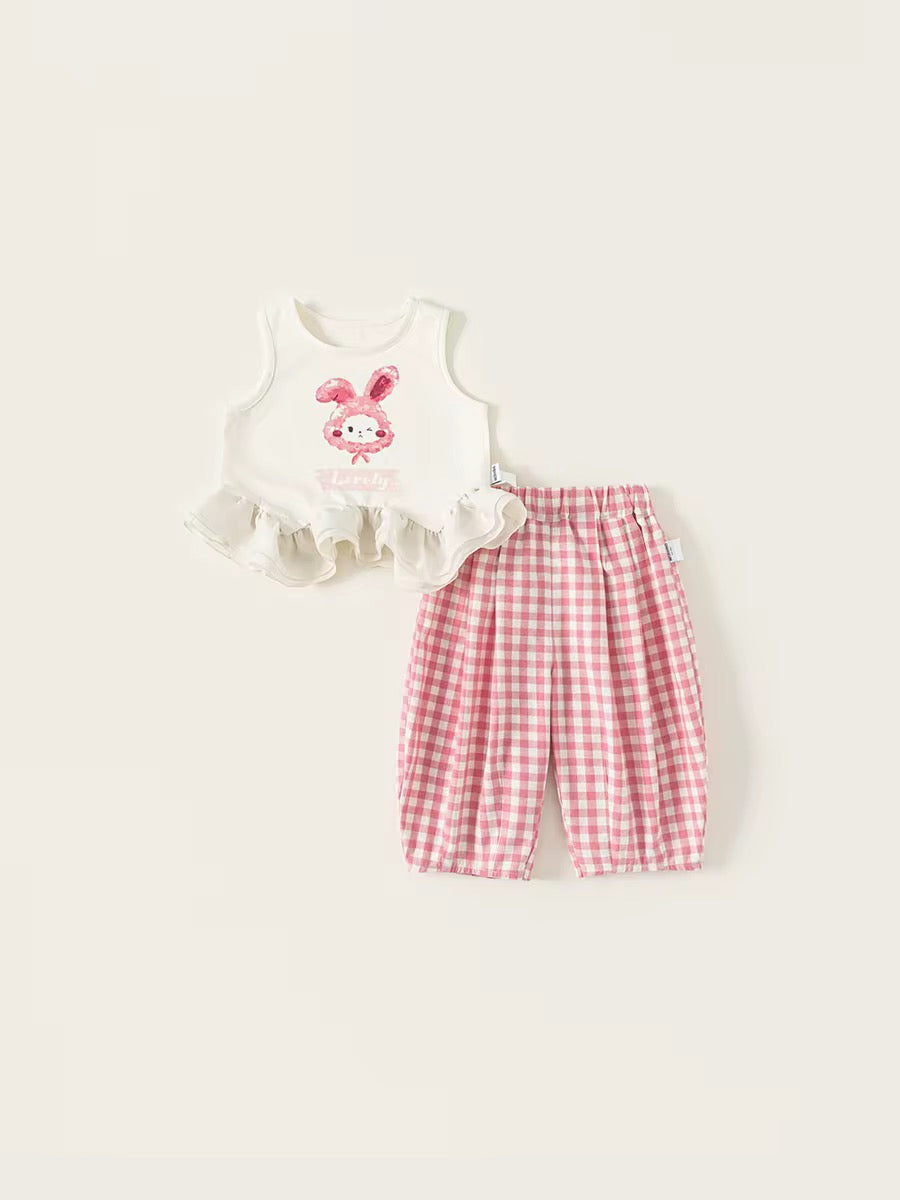 Cute Cartoon 'Summer Fun' 2-Piece Set