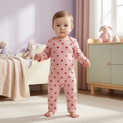 Sweet Hearts Premium Cotton Romper