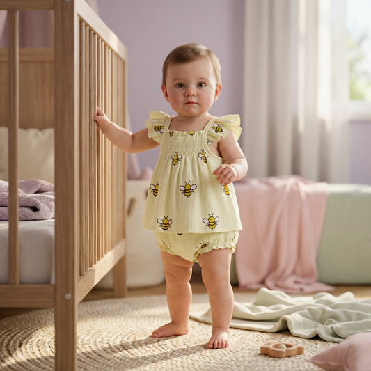 Yellow Honeybee 2-Piece Set
