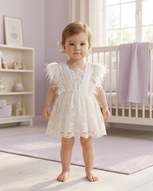 Soft White Swan Princess Dress